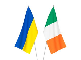 Ukraine and Ireland flags