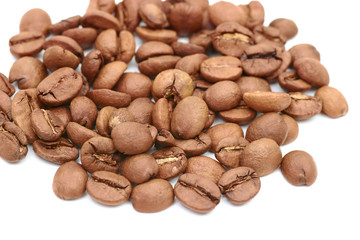 coffee beans on white background large