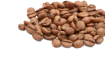 coffee beans on white background large