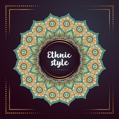 Gold background with mandala