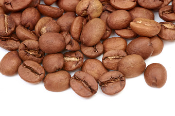 coffee beans on white background large