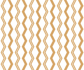 Fototapeta premium Geometric linear pattern. Ornament for fabric, wallpaper and packaging. Decorative element for interior and design projects. Seamless abstract pattern. Background, template.