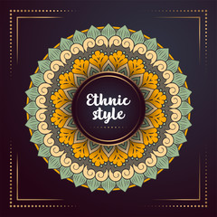 Gold background with mandala