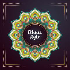 Gold background with mandala