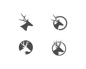 Deer ilustration logo vector