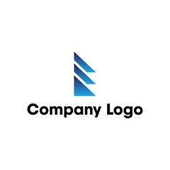 Modern Triangle Flat Logo, Illustration, Vector