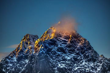 Gorgeous high mountain, Norway