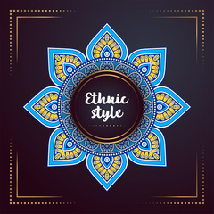 Gold background with mandala