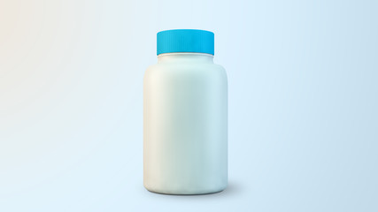 medical pills container mockup