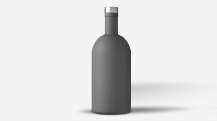 gray bottle mockup
