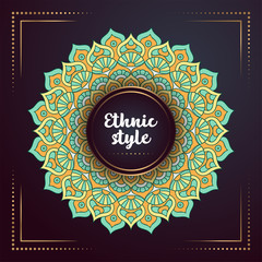 Gold background with mandala