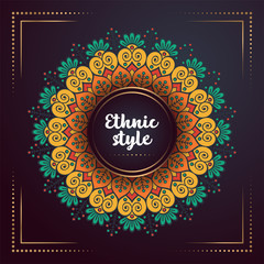 Gold background with mandala