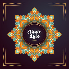 Gold background with mandala