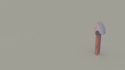 3d icon of shovel
