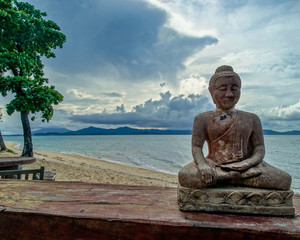 buddha on beach