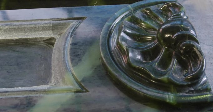 Decorative element made of marble stone