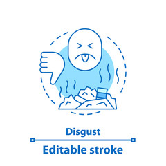Disgust concept icon
