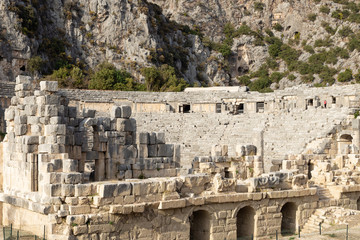 Fototapeta na wymiar Ancient Greco-Roman Theater of Mira, Demre, Turkey