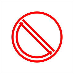 Red Empty Ban Sign, Red Blank Forbidden Sign, No Sign, Not Allowed Blank Sign
