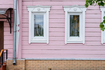 Window of a old wooden house