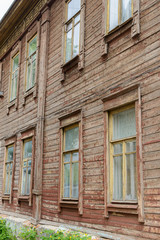 Window of a old wooden house