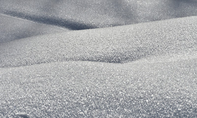 Textur einer Schneefläche