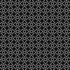 Vector seamless geometric pattern. Line texture. Black-and-white background. Monochrome design. Vector EPS 10