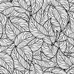 Leaves seamless vector pattern.