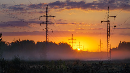 A bright solar disk appeared over the horizon. A new working day begins