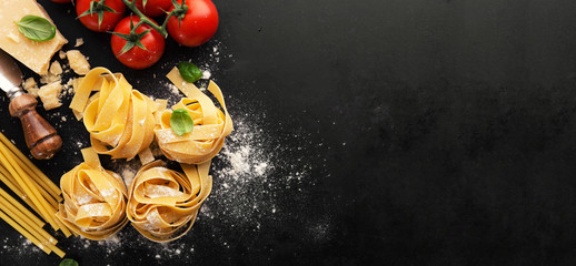 Italian food pasta food background