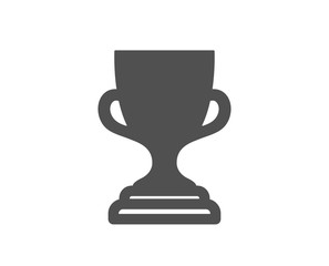 Award cup icon. Winner Trophy symbol. Sports achievement sign. Quality design element. Classic style icon. Vector