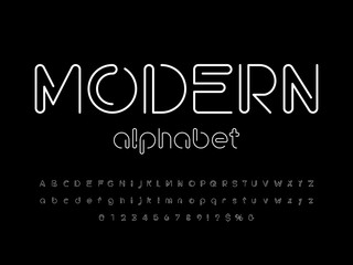 Vector of stylized modern alphabet design © FotoGraphic