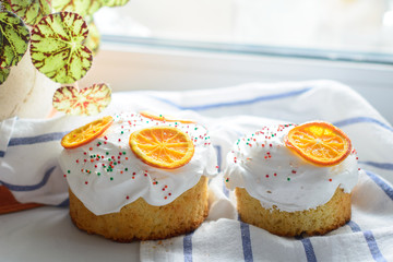Easter cake with oranges