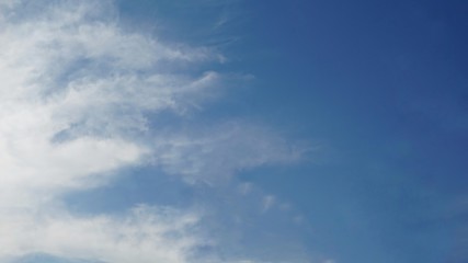 blue sky with white clouds