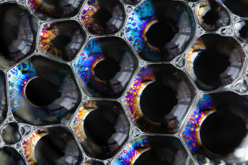 Color soap bubbles