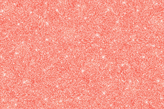Coral glitter texture, horizontal background. Vector