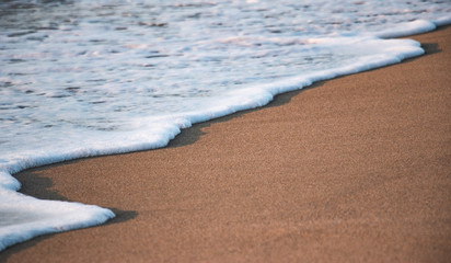 sea wave on the sand