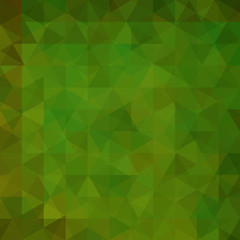 Abstract vector background with triangles. Green geometric vector illustration. Creative design template.