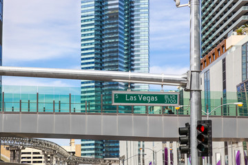Las Vegas BLVD 3700 street sign © Rixie