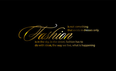 Fashion Calligraphy. Minimal Fashion Slogan line for T-shirt and apparels. Creative fashion logo design.