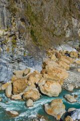 River rock at Taroko national park