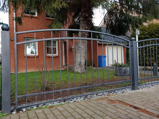 Gartenzaun, Zaun, Tor, Zauntor aus Eisen