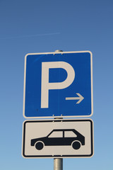 Hinweis-Schild