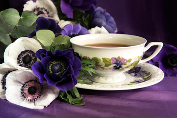 Tee mit Blume
