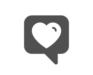 Heart icon. Favorite like sign. Positive feedback symbol. Quality design element. Classic style icon. Vector