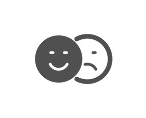 Like and dislike icon. Smile sign. Social media feedback symbol. Quality design element. Classic style icon. Vector