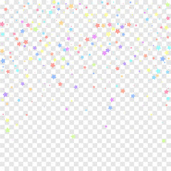 Festive confetti. Celebration stars. Colorful star