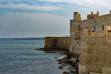 The City Walls of Syracuse Sicily Italy