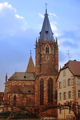 Fototapeta na wymiar France, the picturesque city of Wissembourg in Alsace,2008
