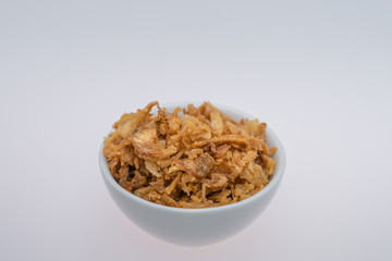 Crispy fried onion flakes